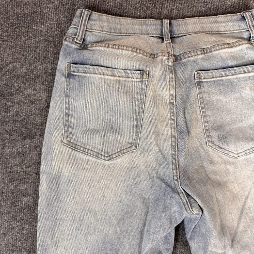 Wild Fable Jeans Womens 10 Light Wash Super High Rise Curvy Distressed Denim - Picture 11 of 12